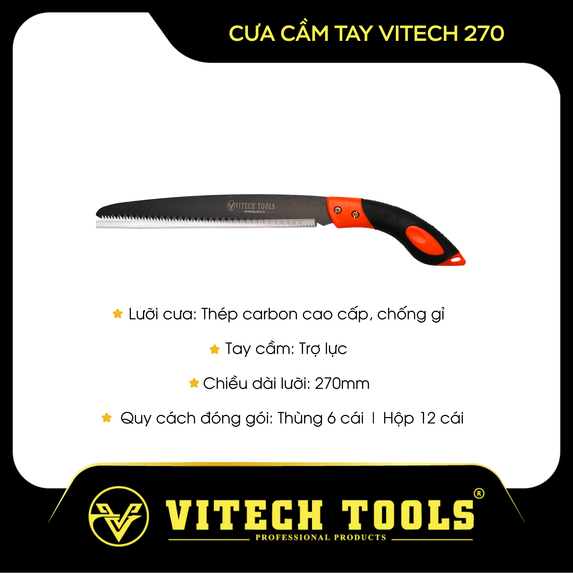 Cưa cầm tay VITECH 270 không mài răng